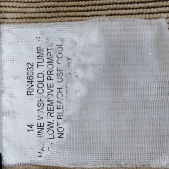 Southern Lady Vintage Tan Corduroy Pointed Collar Sleeveless Zip Up Vest - Picture 10 of 11